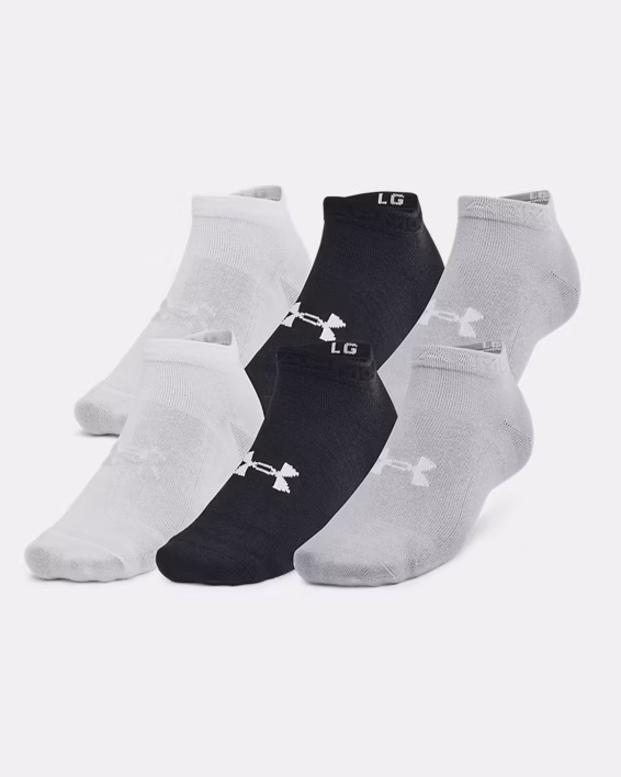 UA Essential Unisex 6-Pack Low Cut Socks