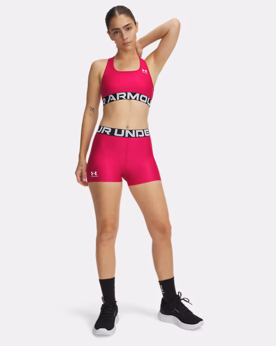 HeatGear® Armour Mid Branded Women's Sports Bra