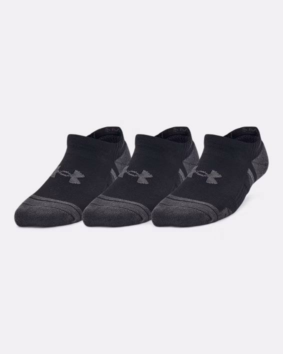 UA Performance Tech Kids' 3-Pack No Show Socks