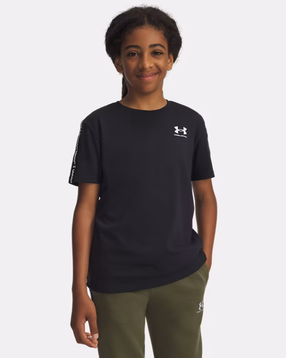 UA Sportstyle Taped Boys' Short Sleeve