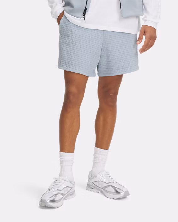 UA Unstoppable Fleece Grid Men's 15 cm Shorts