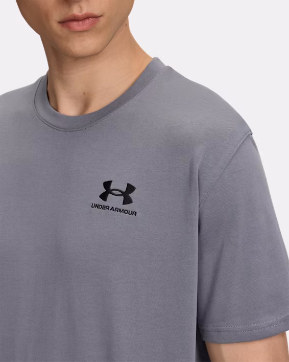Men's UA Logo Embroidered Heavyweight Short Sleeve Men's Short Sleeve