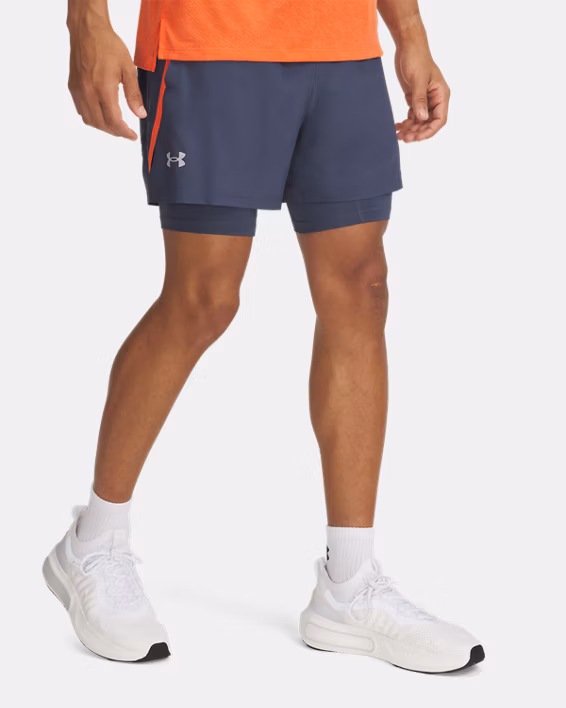 UA Launch Men's 2-in-1 13 cm Shorts