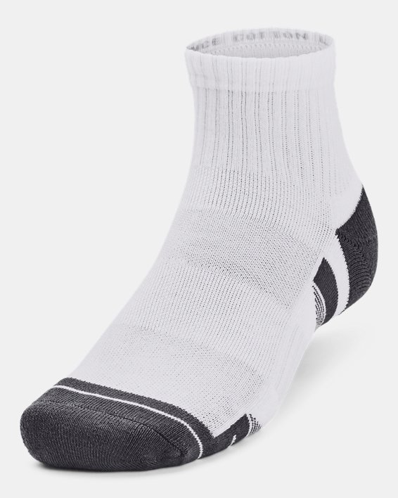 UA Performance Cotton Unisex 3-Pack Quarter Socks