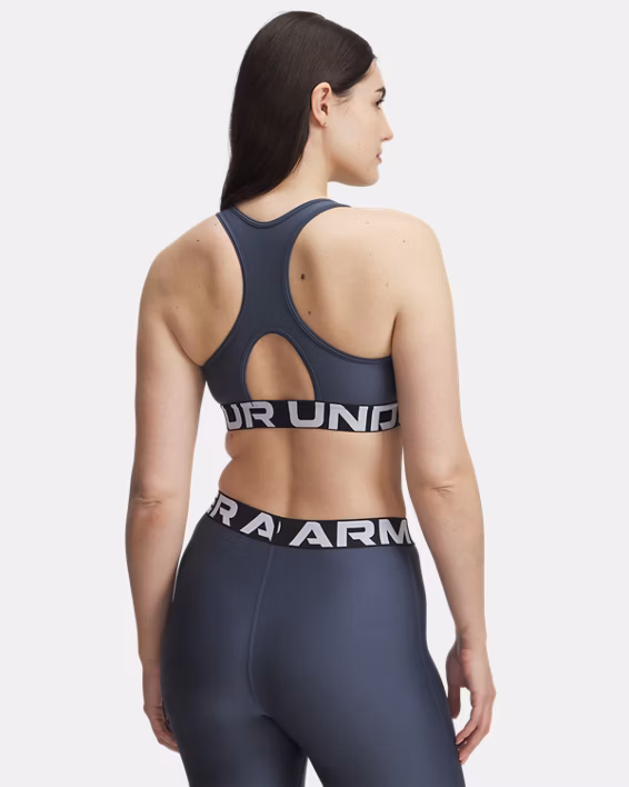 HeatGear® Armour Mid Branded Women's Sports Bra