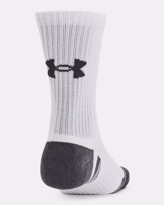 UA Performance Cotton Unisex 3-Pack Mid-Crew Socks