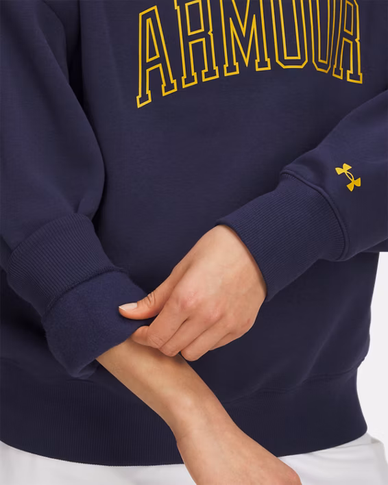 UA Rival Fleece Varsity Women's Oversized Crew