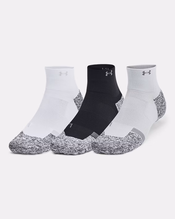 UA ArmourDry® Pro Unisex 3-Pack Quarter Socks