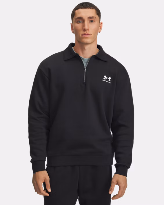 UA Icon Fleece Men's Collar Zip Top