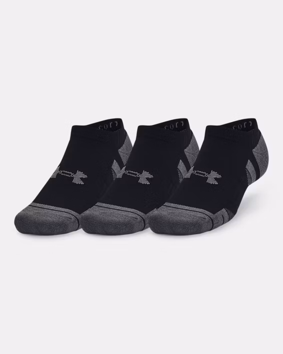 UA Performance Cotton Unisex 3-Pack No Show Socks
