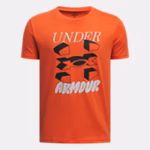 UA Split Big Logo Boys' Short Sleeve