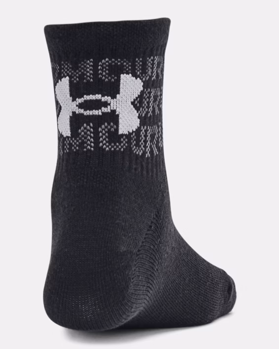 UA Essential Kids' 6-Pack Quarter Socks