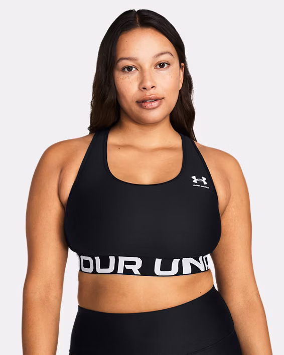 HeatGear® Armour Mid Branded Women's Sports Bra
