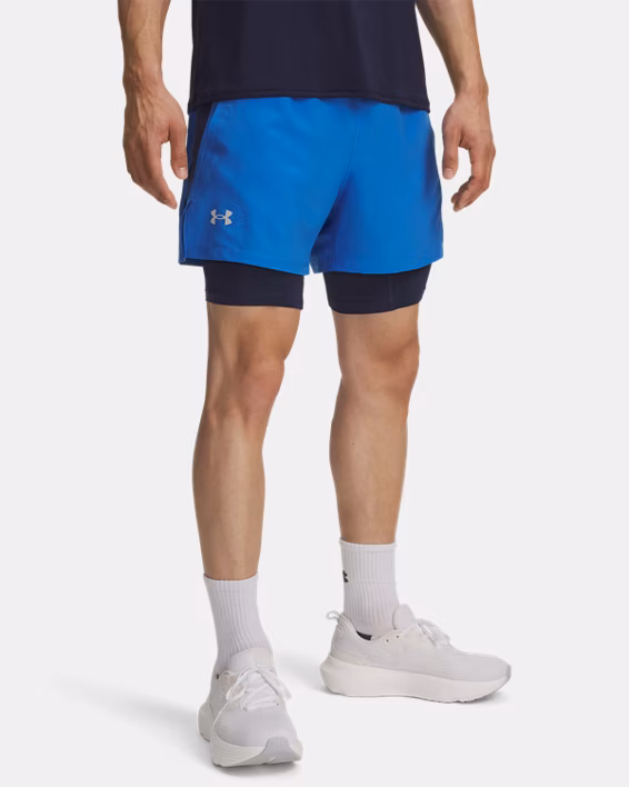 UA Launch Men's 2-in-1 13 cm Shorts