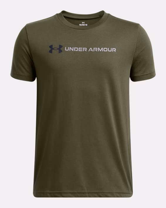 UA Logo Wordmark Boys' Short Sleeve