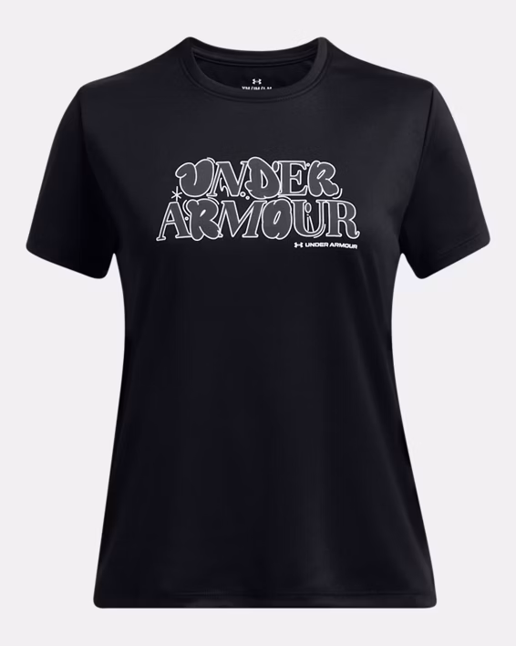 UA Tech™ Wordmark Girls' Short Sleeve