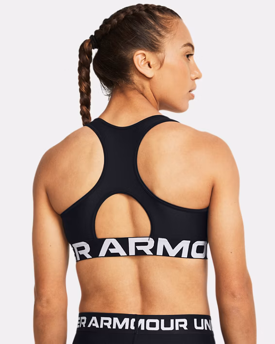 HeatGear® Armour Mid Branded Women's Sports Bra