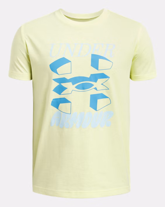 UA Split Big Logo Boys' Short Sleeve