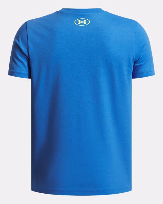 UA Overlay Wordmark Boys' Short Sleeve