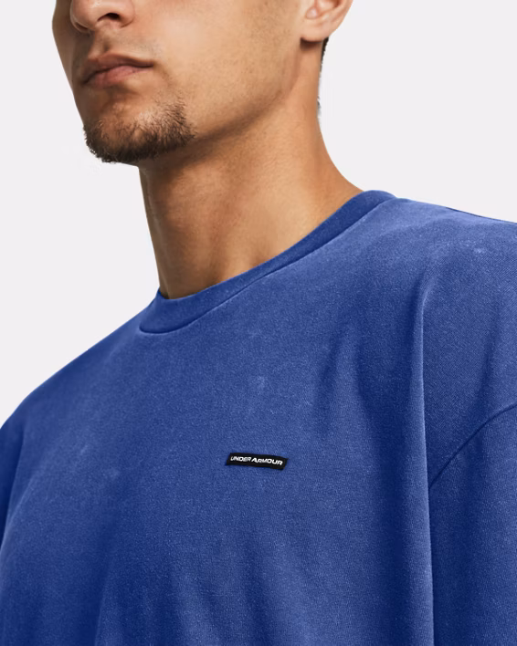 UA Heavyweight Logo Wash Men's Oversized Short Sleeve