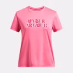 UA Tech™ Wordmark Girls' Short Sleeve
