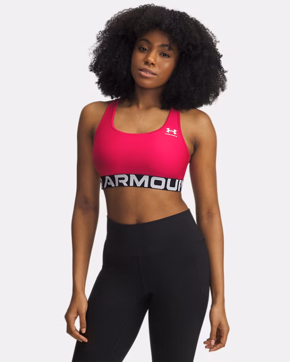 HeatGear® Armour Mid Branded Women's Sports Bra