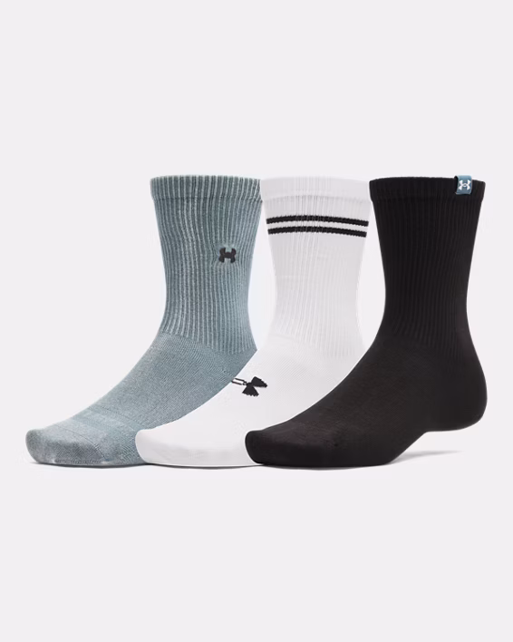 UA Sportstyle Cotton Unisex 3-Pack Crew Socks