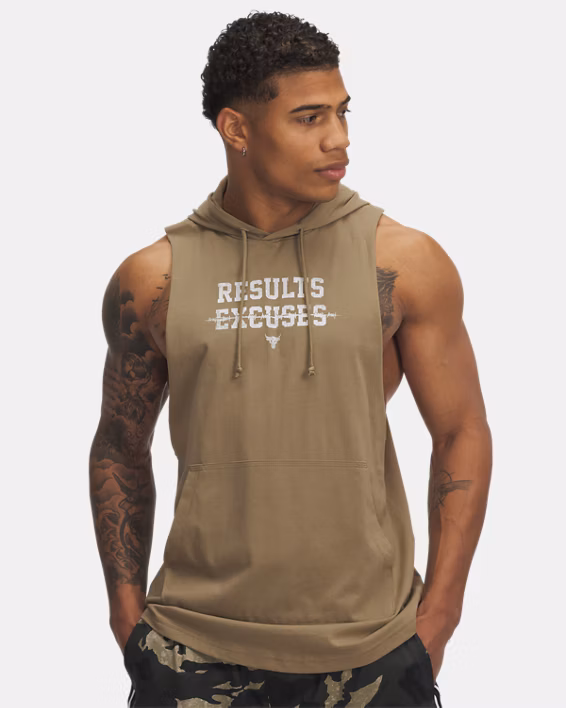 Project Rock Wire Men's Sleeveless Hoodie