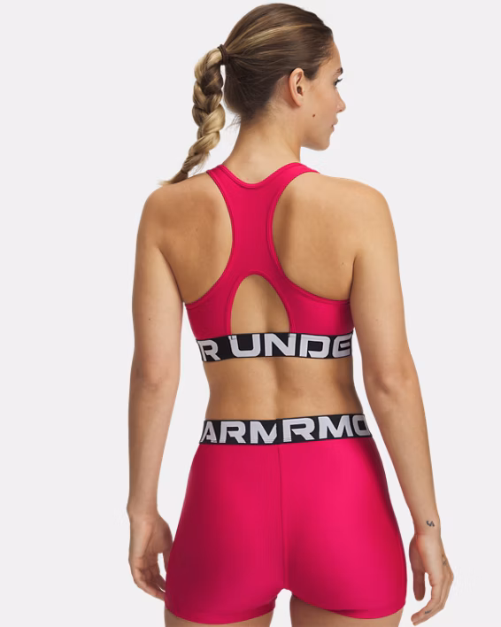 HeatGear® Armour Mid Branded Women's Sports Bra