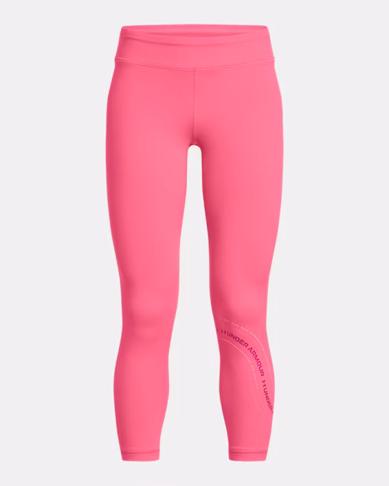 UA Motion Branded Girls' Ankle Leggings