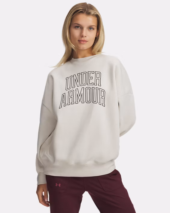 UA Rival Fleece Varsity Women's Oversized Crew