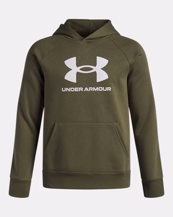 UA Rival Fleece Big Logo Boys' Hoodie