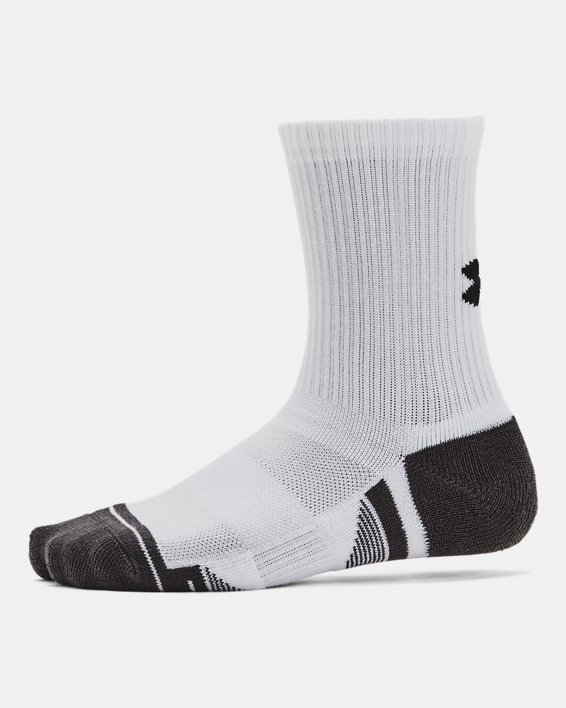 UA Performance Tech Kids' 3-Pack Crew Socks