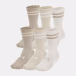 UA Essential Unisex 6-Pack Crew Socks