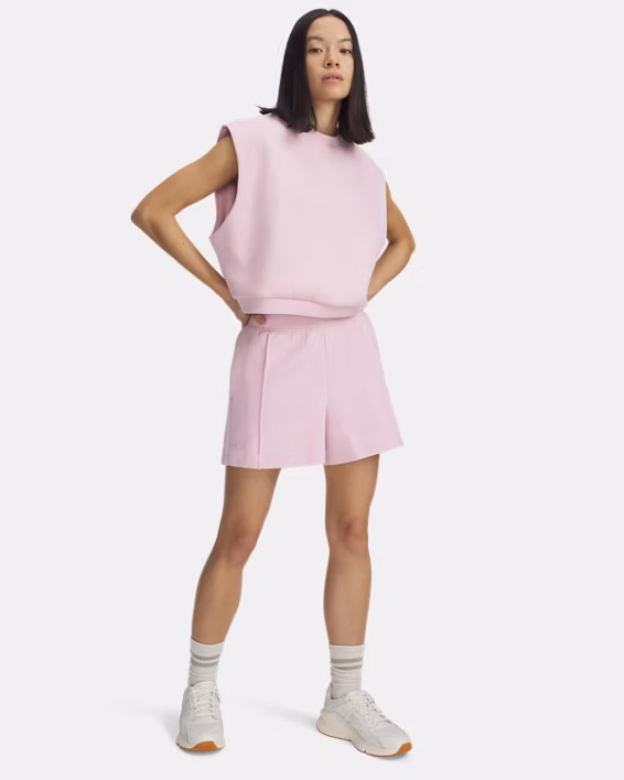 UA Unstoppable Fleece Women's 10 cm Shorts