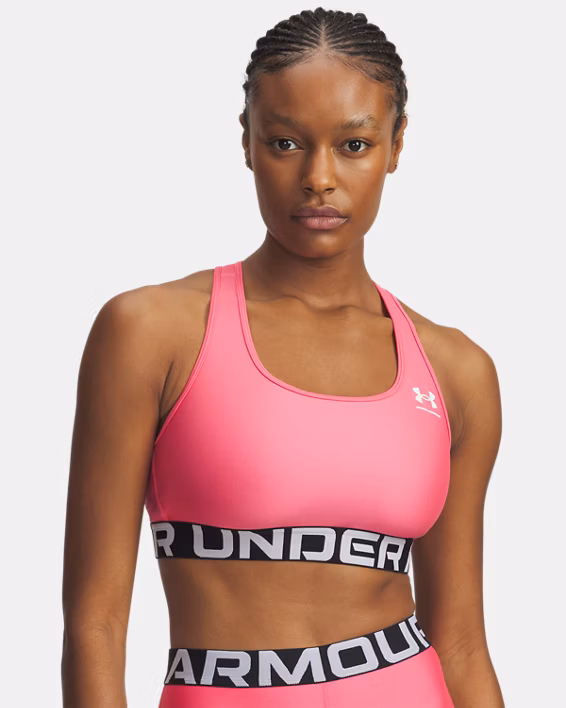 HeatGear® Armour Mid Branded Women's Sports Bra