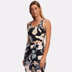 UA Meridian Fitted Printed Women's Crop Tank