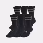 UA Essential Unisex 6-Pack Crew Socks