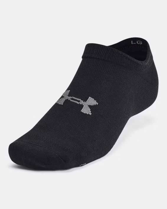 UA Essential Unisex 6-Pack No-Show Socks