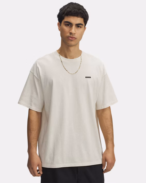 UA Heavyweight Logo Wash Men's Oversized Short Sleeve