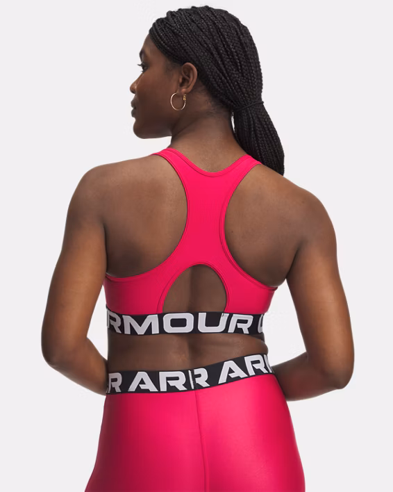 HeatGear® Armour Mid Branded Women's Sports Bra