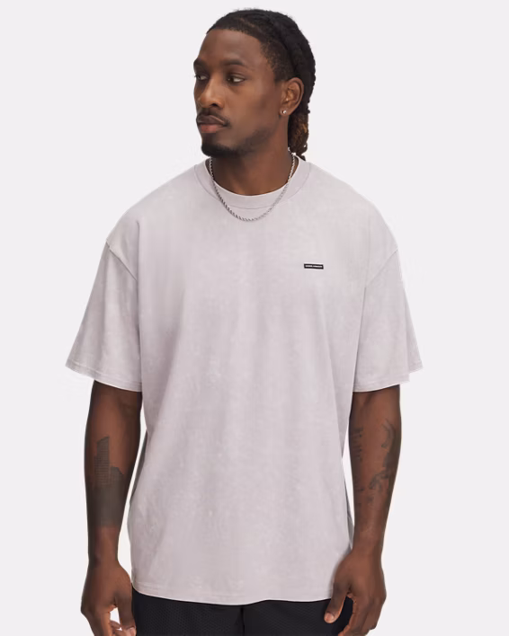 UA Heavyweight Logo Wash Men's Oversized Short Sleeve