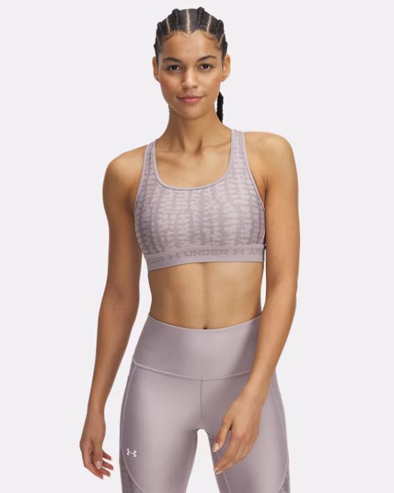 Armour® Mid Crossback Printed Women's Sports Bra