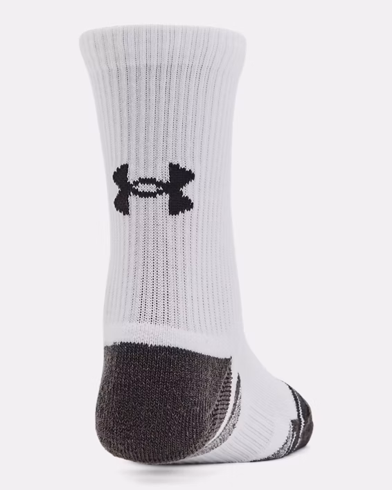 UA Performance Tech Kids' 3-Pack Crew Socks