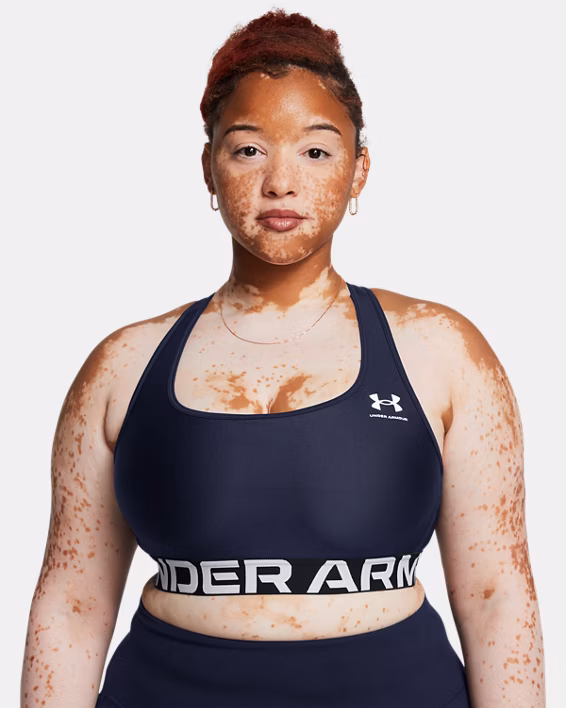 HeatGear® Armour Mid Branded Women's Sports Bra