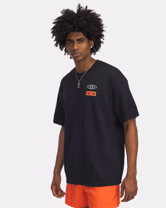 UA Heavyweight Mix Tape Hoops Men's Short Sleeve