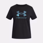 UA Rival Shimmer Girls' Short Sleeve