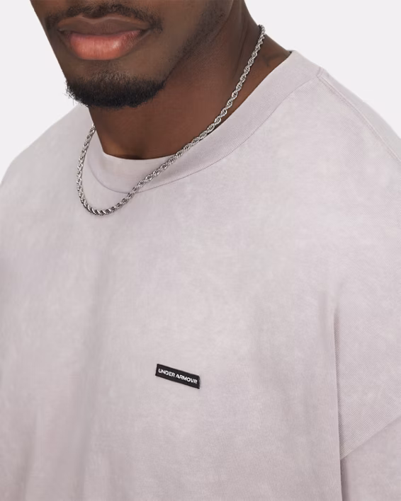UA Heavyweight Logo Wash Men's Oversized Short Sleeve