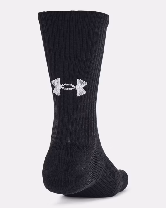 UA Training Cotton Unisex 3-Pack Crew Socks