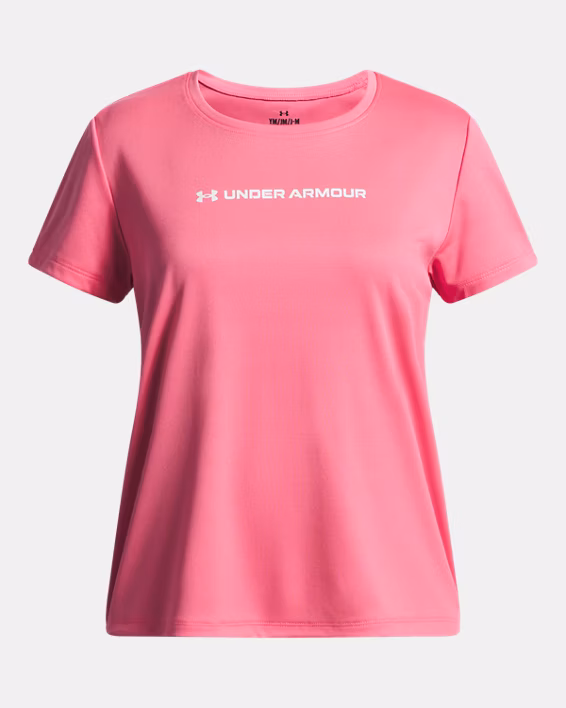 UA Tech™ Wordmark Graphic Girls' Short Sleeve